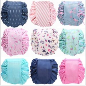 Women Travel Magic Pouch Drawstring Cosmetic Bag Organizer Lazy Make