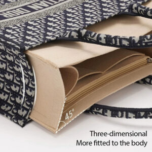 Felt Tote Bag Organizer Insert with Zipper